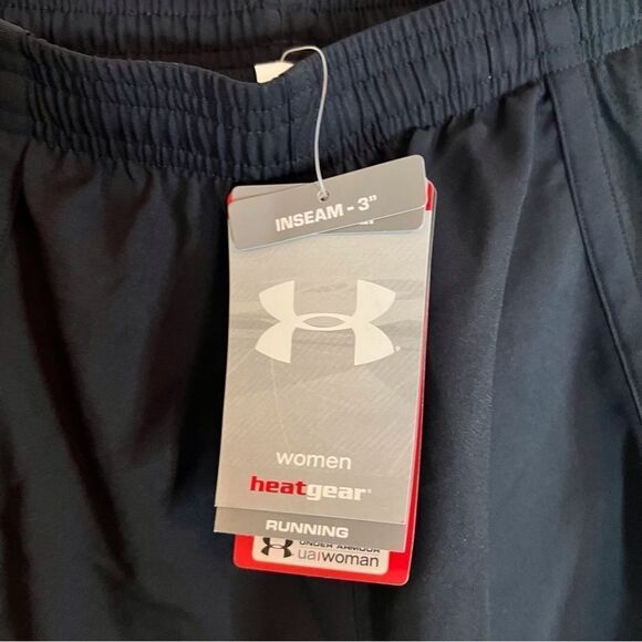 NWT Under Armour Running Shorts with Brief Underneath Size Large - Picture 2 of 5